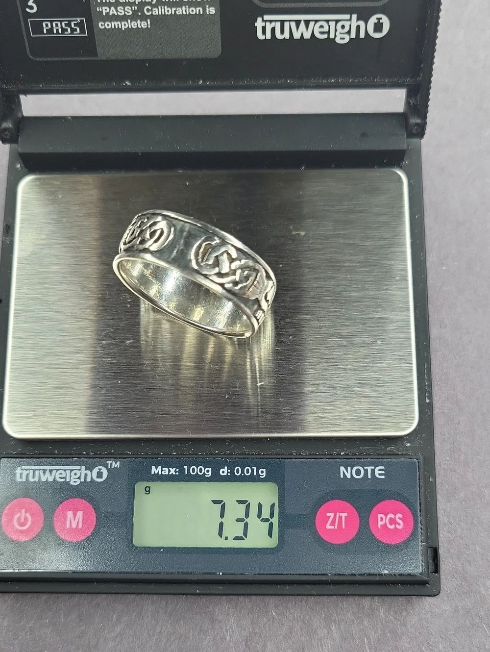 Sterling Silver Celtic Heart Band Ring